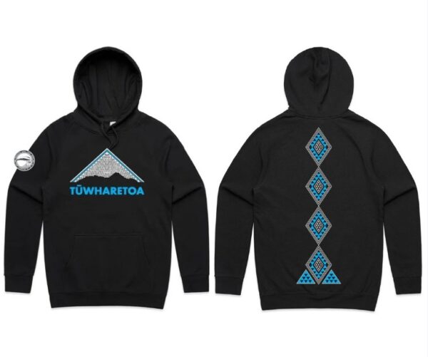 Whenua Coloured Hoodie - Tukutuku / Tuara