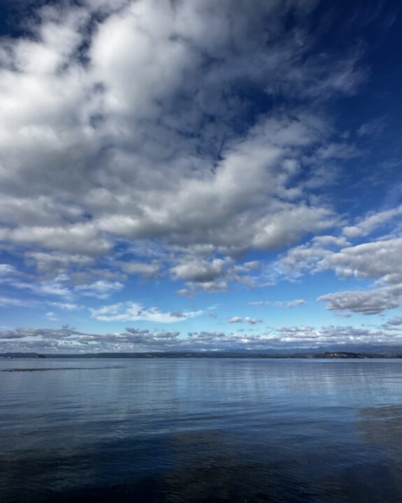 Lake and clouds