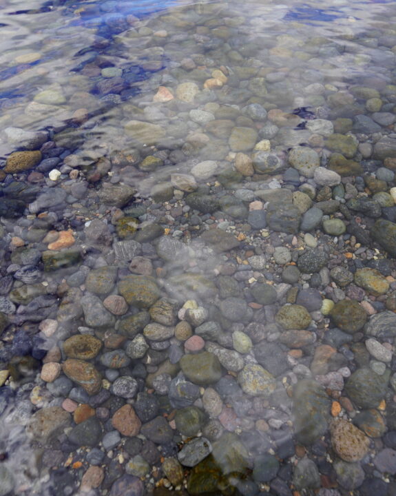 Lake bed rocks